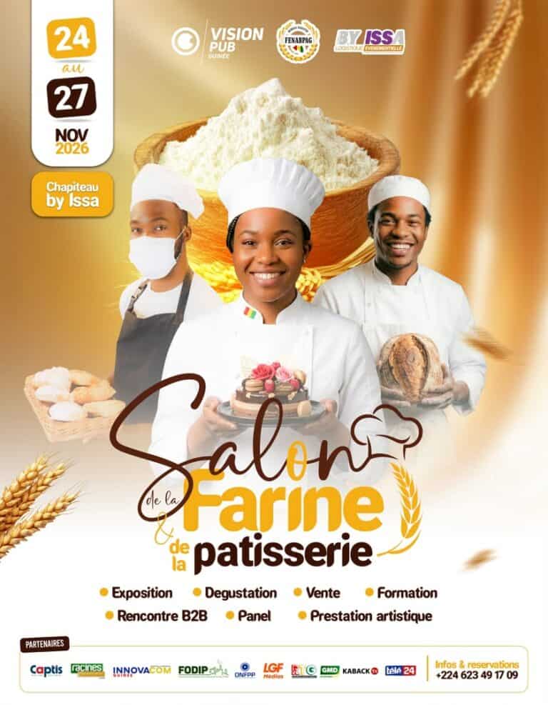 Affiche du Salon de la Farine à Conakry, du 24 au 27 novembre 2026